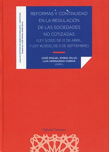Cover for Reformas y continuidad en la regulación de las sociedades no cotizadas