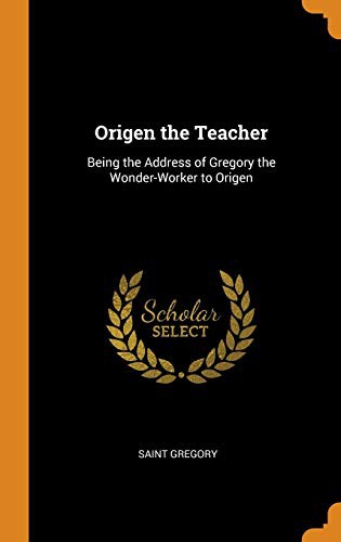 Cover for Origen the Teacher