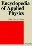 Cover for Encyclopedia of Applied Physics