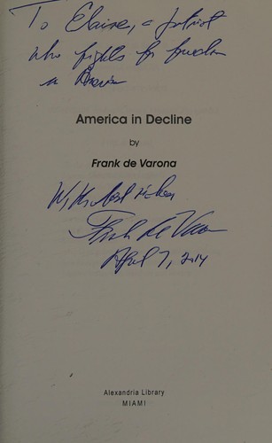 Cover for America in deline