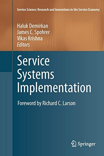 Cover for Service Systems Implementation : Service Science