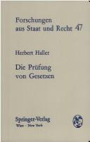 Cover for Die Prüfung von Gesetzen