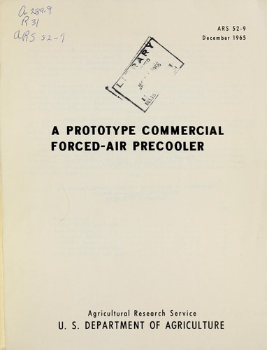 Cover for A prototype commercial forced-air precooler