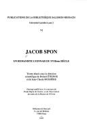 Cover for Jacob Spon