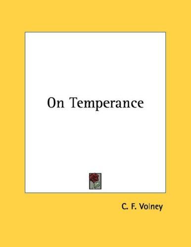 Cover for On Temperance