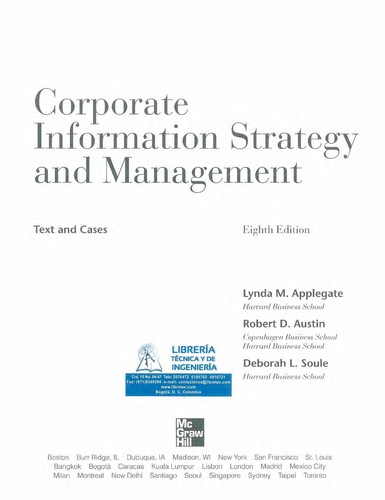 Cover for Corporate information strategy and management