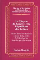 Cover for Le Citoyen de Genève et la république des lettres