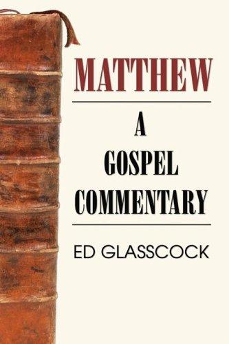 Cover for Matthew a Gospel Commentary