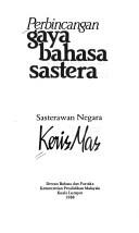 Cover for Perbincangan gaya bahasa sastera