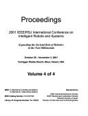 Cover for Proceedings: 2001 Ieee/Rsj International Conference on Intelligent Robots and Systems 