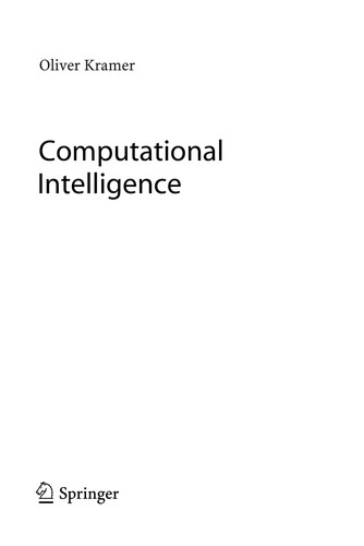 Cover for Computational intelligence
