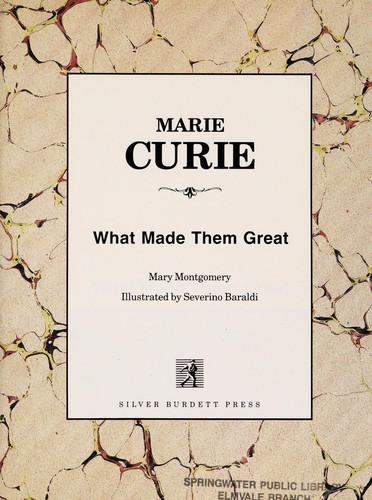 Cover for Marie Curie