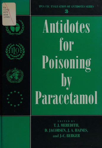 Cover for Antidotes for poisoning by paracetamol