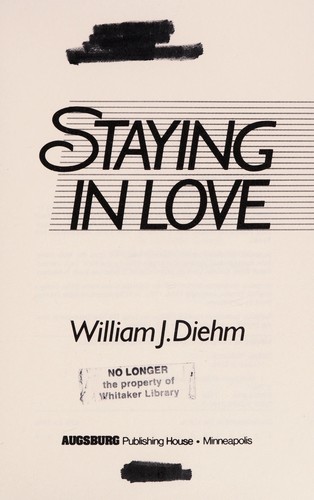 Cover for Staying in love
