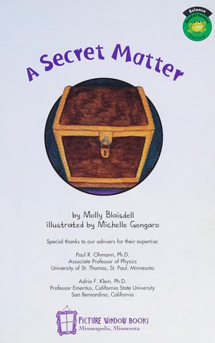 Cover for A secret matter