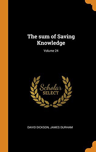 Cover for The Sum of Saving Knowledge; Volume 24