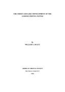 Cover for The origin and early development of the Chinese writing system