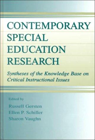 Cover for Contemporary Special Education Research