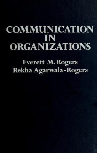 Cover for Communication in organizations