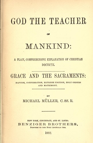 Cover for Grace and the sacraments