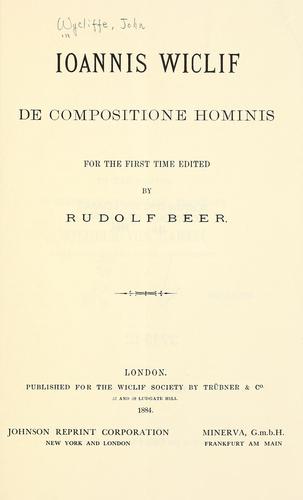 Cover for De compositione hominis