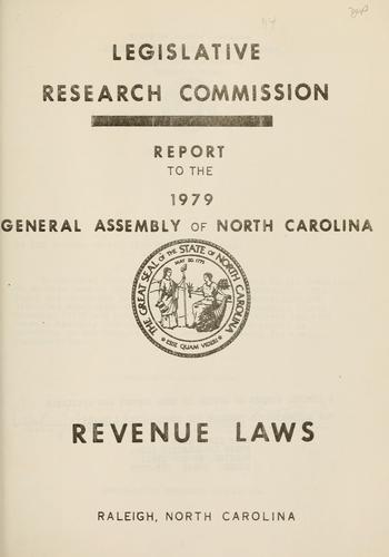 Cover for Revenue laws