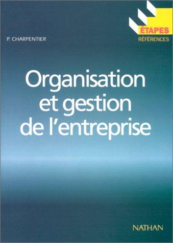 Cover for Organisation et gestion de l'entreprise