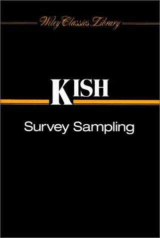 Cover for Survey Sampling