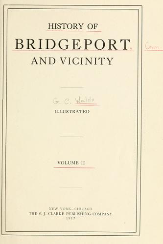 Cover for History of Bridgeport and vicinity