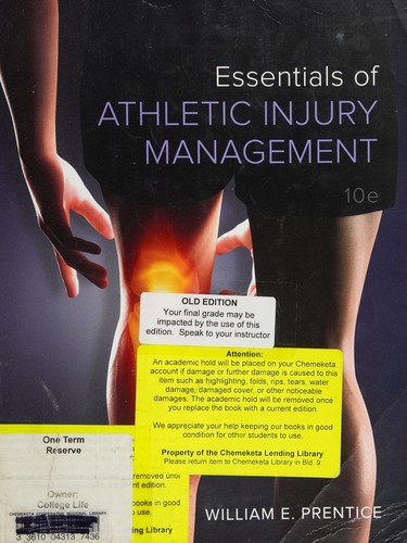 Cover for Essentials of Athletic Injury Management