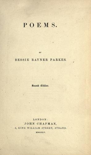 Cover for Poems