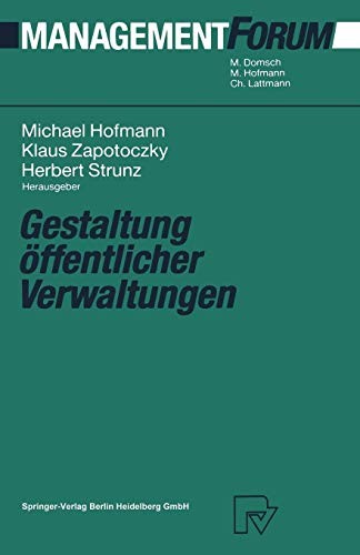 Cover for Gestaltung öffentlicher Verwaltungen