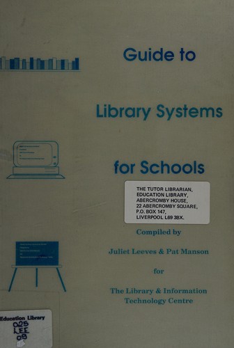 Cover for Guide to library systems for schools