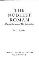 Cover for The noblest Roman