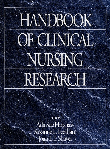 Cover for Handbook of clinical nursing research