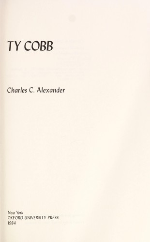 Cover for Ty Cobb