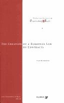 Cover for The creation of a European law of contracts