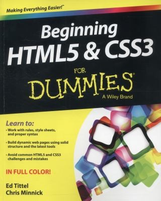 Cover for Beginning Html5 Css3 For Dummies