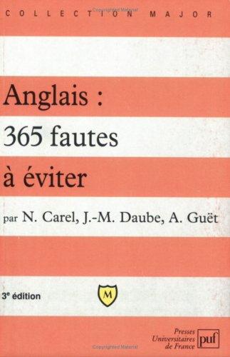 Cover for Anglais 