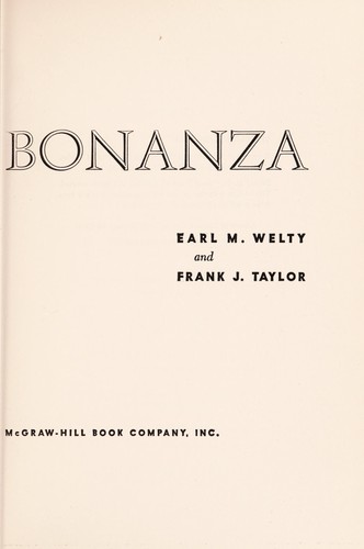 Cover for The Black bonanza.