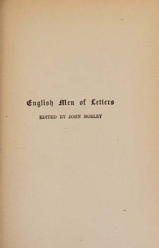 Cover for Fielding; (English men of letters, ed. by John Morley)