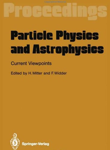 Cover for Particle physics and astrophysics