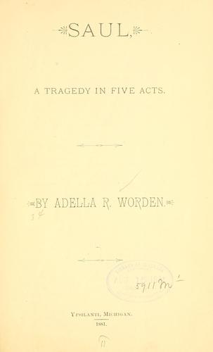 Cover for Saul ...