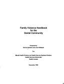 Cover for Family violence handbook for the dental community