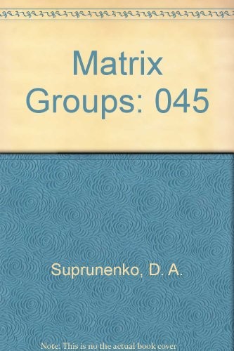 Cover for Matrix groups
