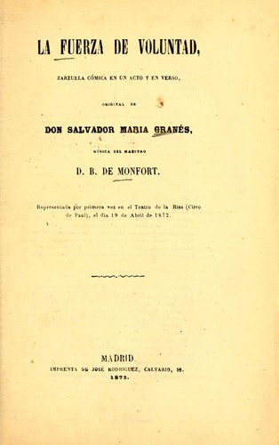Cover for La fuerza de voluntad