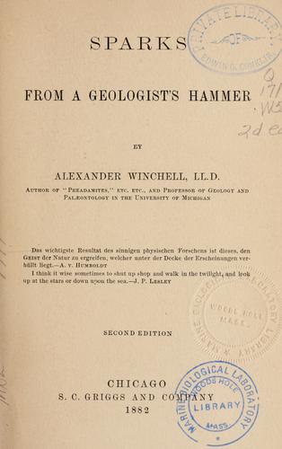 Cover for Sparks from a geologist's hammer
