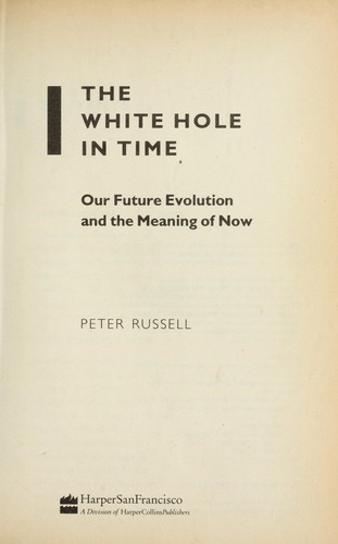 Cover for The white hole in time