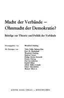 Cover for Macht der Verbände - Ohnmacht der Demokratie?