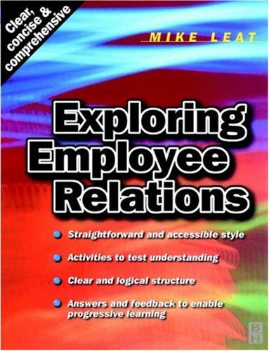 Cover for Exploring employee relations